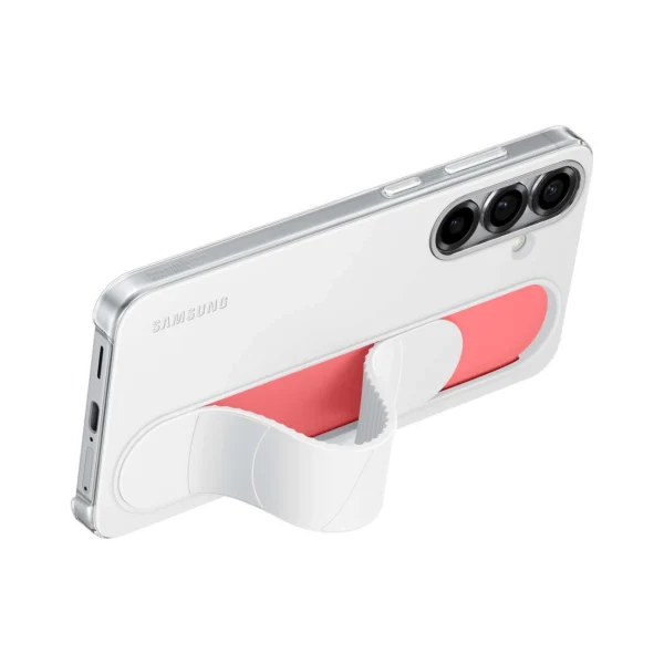 Samsung Standing Grip Case EF-GS936CWEGWW Silicone Case with Holder / Stand for Samsung Galaxy S25+ - Whiteeng