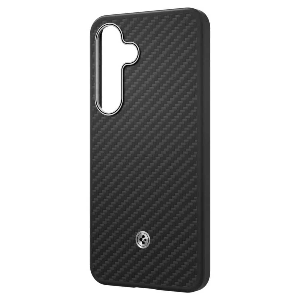 Spigen Enzo Aramid GP-FPS936PGABW Silicone Case with Built-in MagFit Ring for Samsung Galaxy S25+ - Blackeng