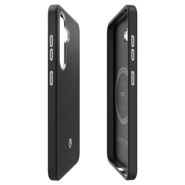 Spigen Enzo Aramid GP-FPS936PGABW Silicone Case with Built-in MagFit Ring for Samsung Galaxy S25+ - Blackeng