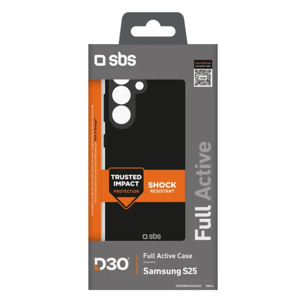 SBS D3O Case for Samsung Galaxy S25 - Blackeng