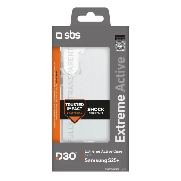 SBS D3O Case for Samsung Galaxy S25+ - Transparenteng