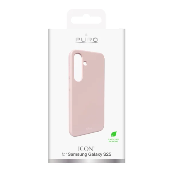 Puro Icon Silicone Case for Samsung Galaxy S25 - Pinkeng
