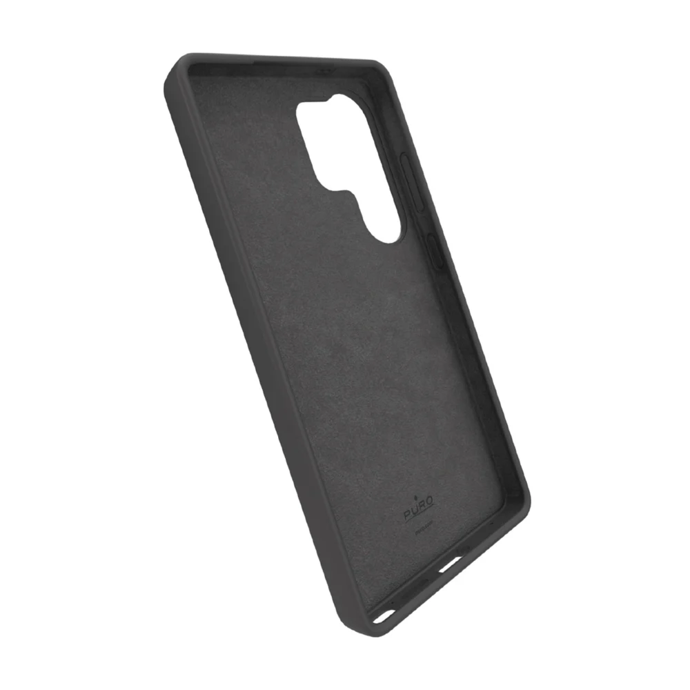 Puro Icon Silicone Case for Samsung Galaxy S25 Ultra - Blackeng