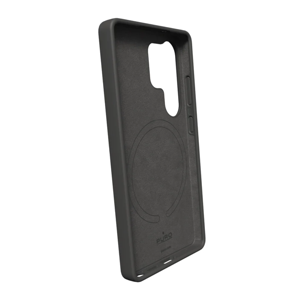 Puro Icon Mag Silicone Case with MagSafe for Samsung Galaxy S25 Ultra - Blackeng
