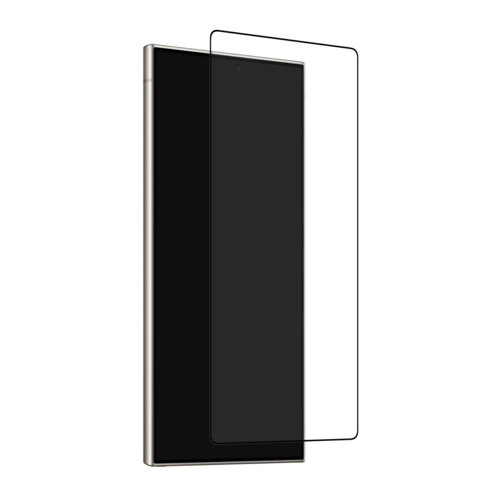 Puro Frame Tempered Glass with Black Frame for Samsung Galaxy S25 Ultraeng