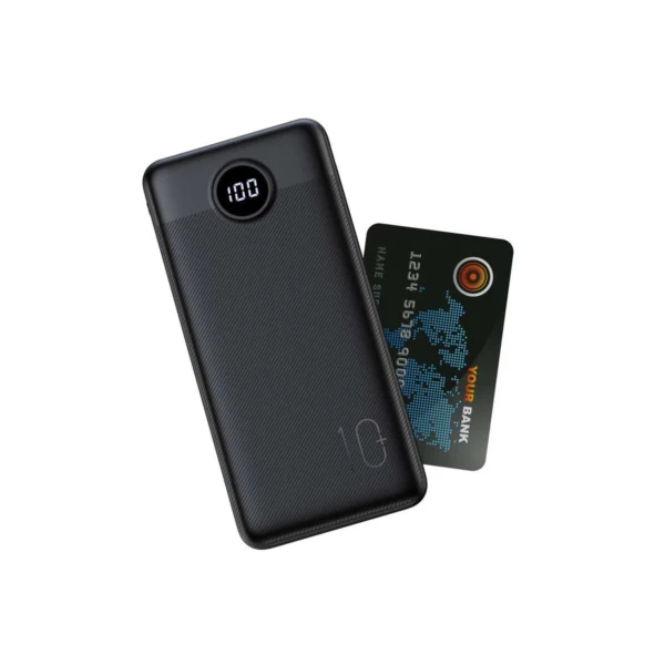 Powerbank Veger L10S (W1105PD) 10000mAh 20W 2A PD QC3.0 - blackeng