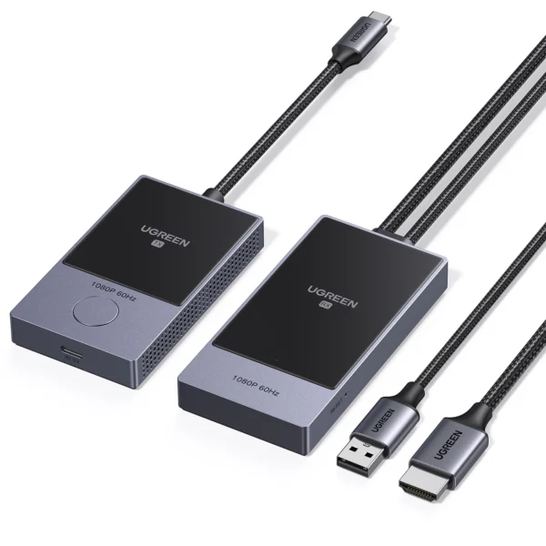 HDMI Transmitter Ugreen CM737 Wireless Transmitter and Receiver - Black and Silvereng