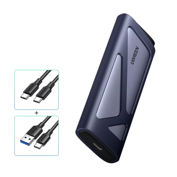 Ugreen CM767 M.2 NVMe/SATA SSD Disk Case - Silvereng