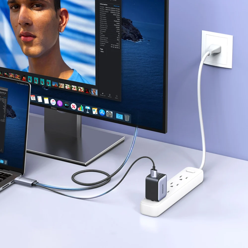 Ugreen HD169 HDMI to DisplayPort Directional Cable, 4K@60Hz, 2m - Grayeng