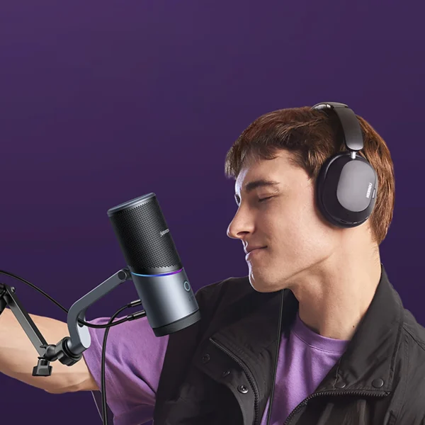 Ugreen CM769 Desktop Microphone with USB-A, RGB LED - Silvereng