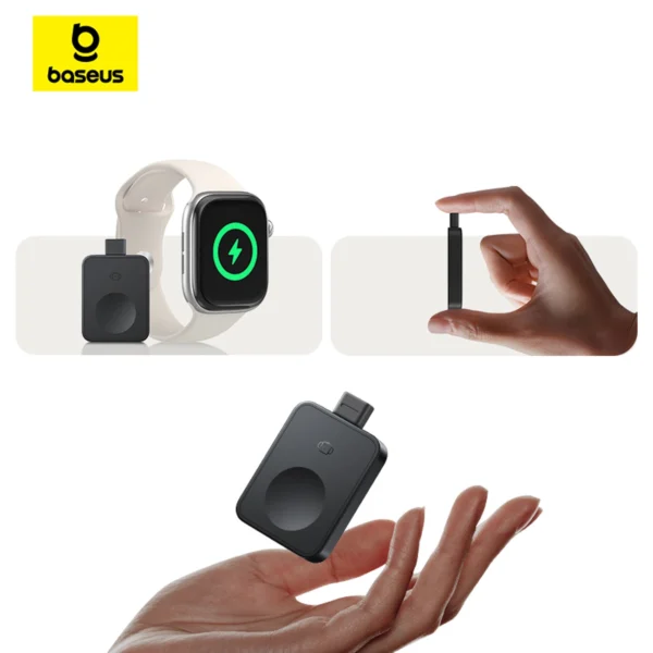 Baseus MagPro 2.5W Magnetic Inductive Charger for Apple Watch - Blackeng