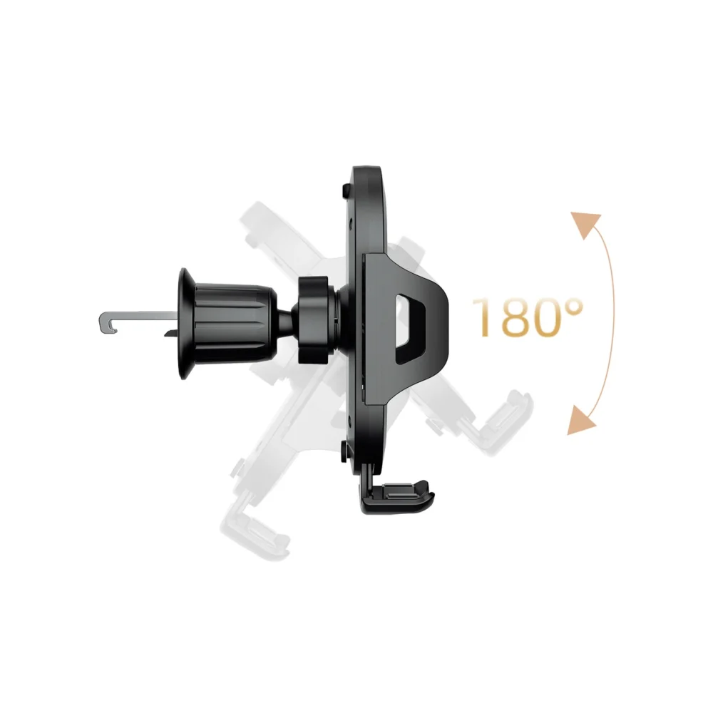 Dudao F2+ smartphone holder for air vent, clamp - blackeng