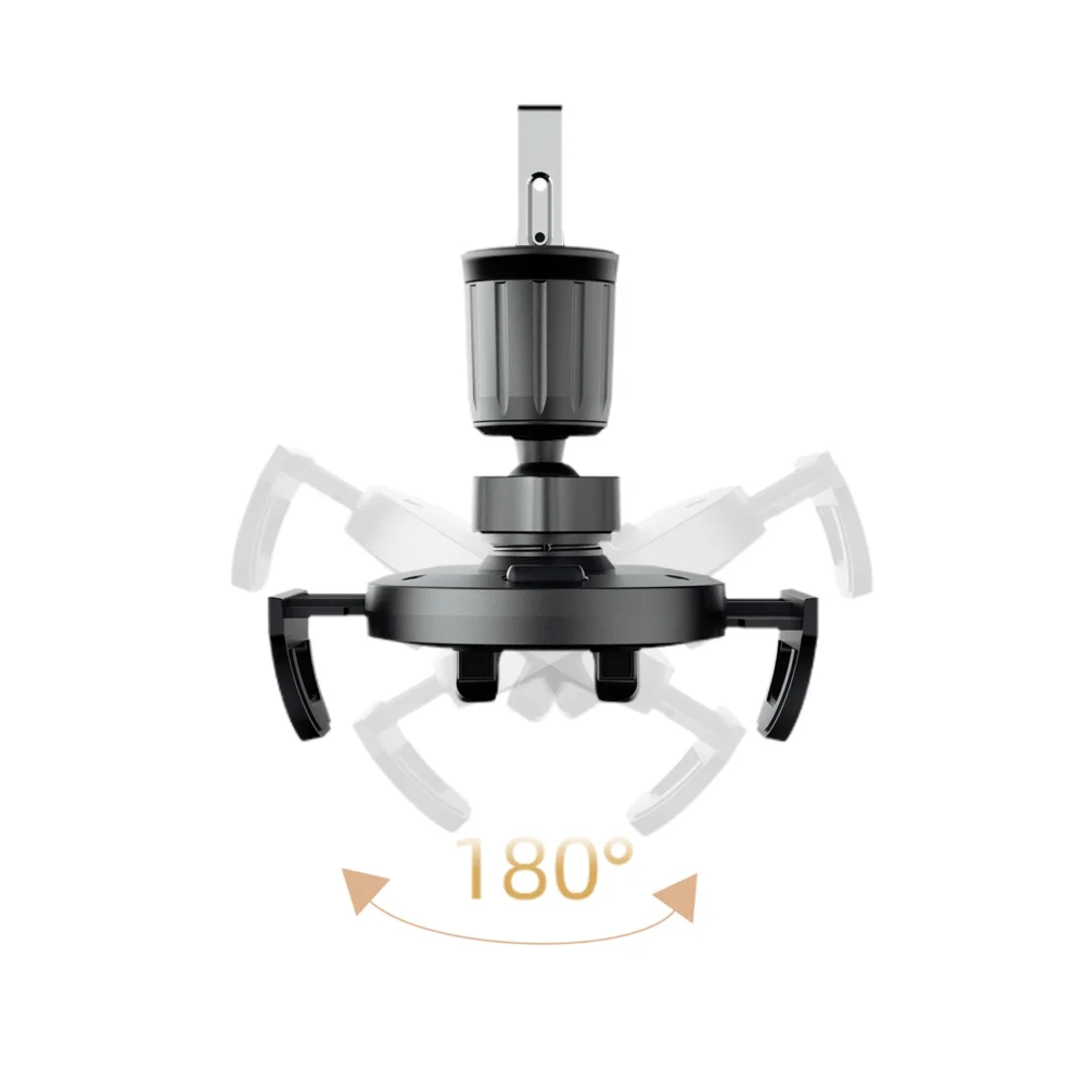 Dudao F2+ smartphone holder for air vent, clamp - blackeng
