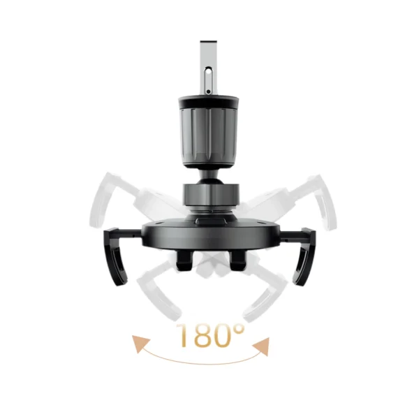 Dudao F2+ smartphone holder for air vent, clamp - blackeng