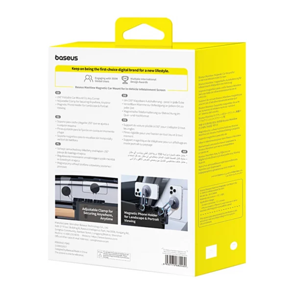 Baseus MaxView Magnetic Car Display Mount Holder - Grayeng