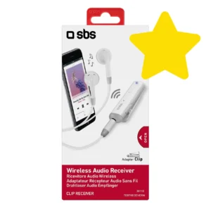 Bluetooth Adapter SBS TEBTRECEIVERW Wireless Receiver with Stereo Set - Grayeng