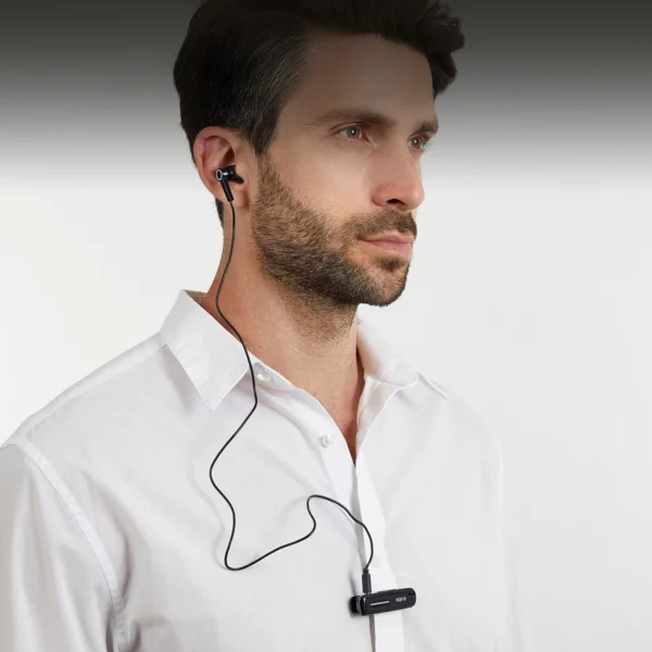 SBS TECLIPHEADSETBTK Wireless Earphone with Clip - Blackeng