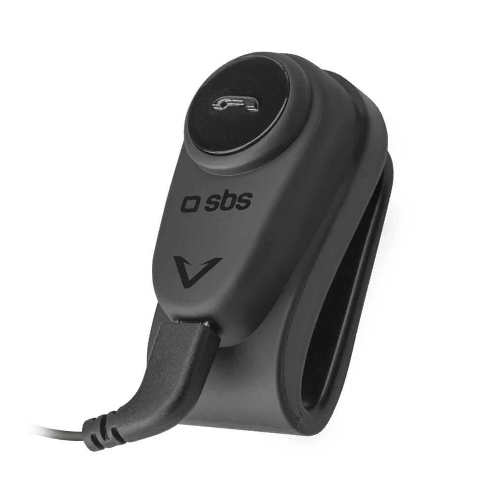 SBS TEEARSETMONOMOTOBTK mono wireless headset for motorcycle helmet - blackeng
