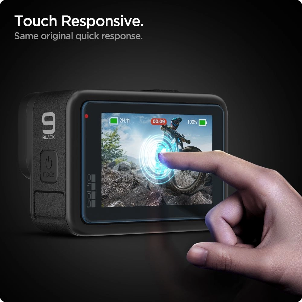 Spigen Glass.tR Slim Tempered Glass + Film 2-Set for GoPro Hero 9 / 10 / 11 / 12 - Transparenteng