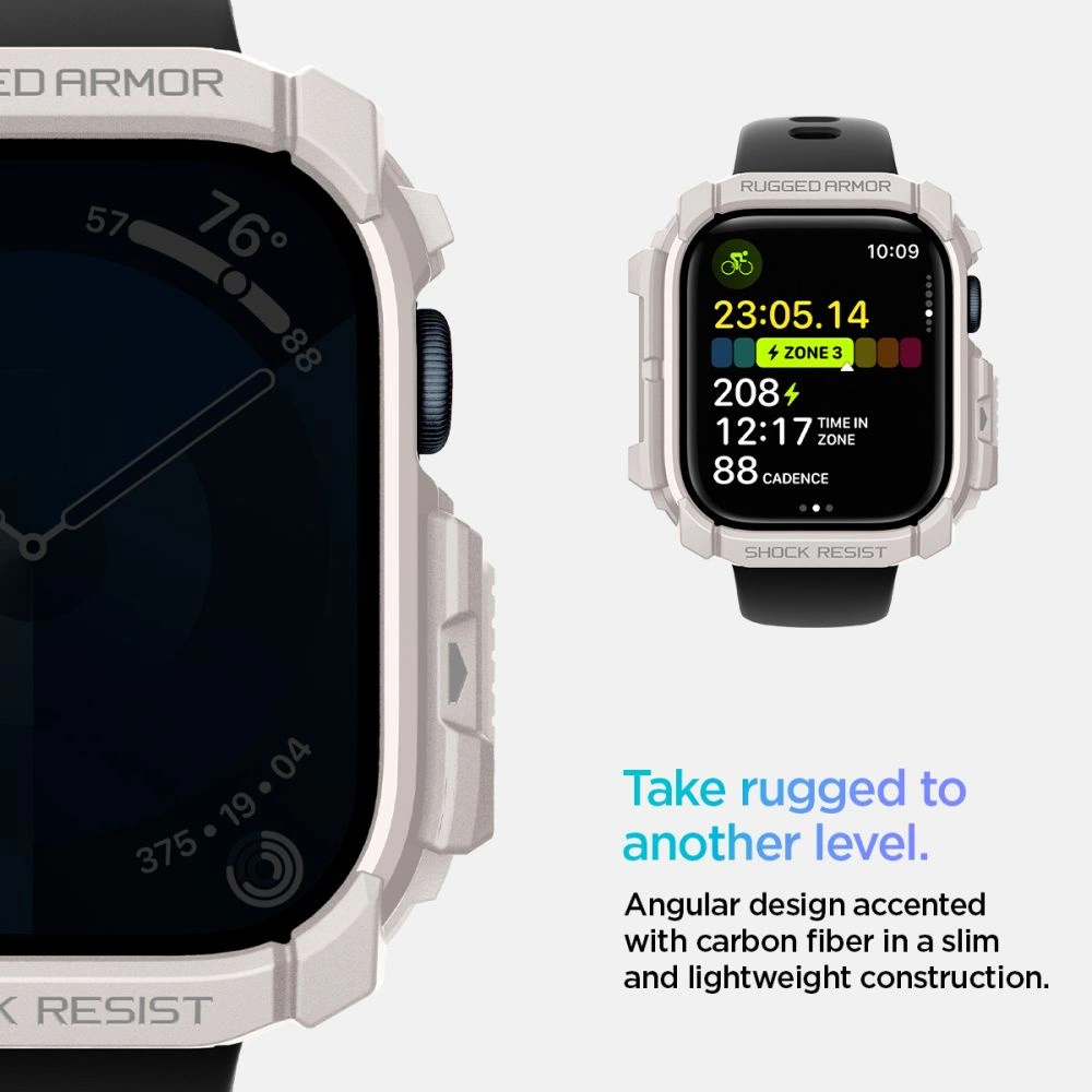Spigen Rugged Armor Strap for Apple Watch 10 46mm - Beigeeng