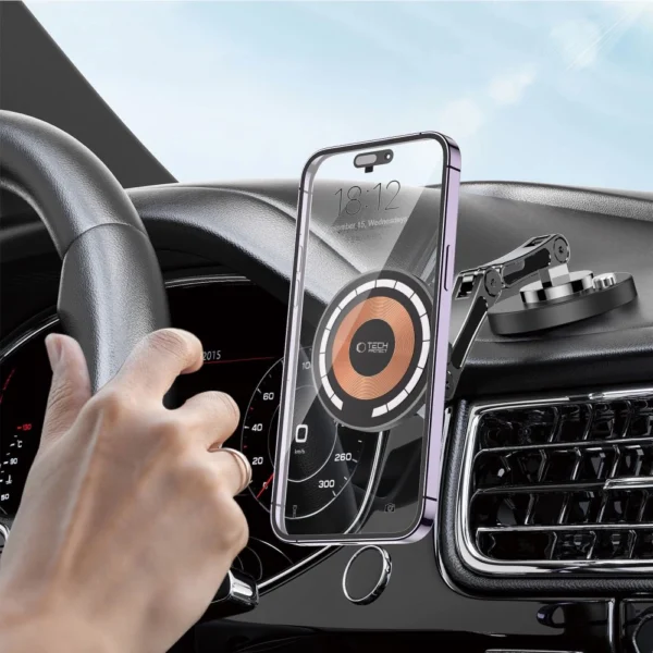 Tech-Protect MM15W-V8 Magnetic Car Holder for Dashboard with MagSafe 15W - Blackeng