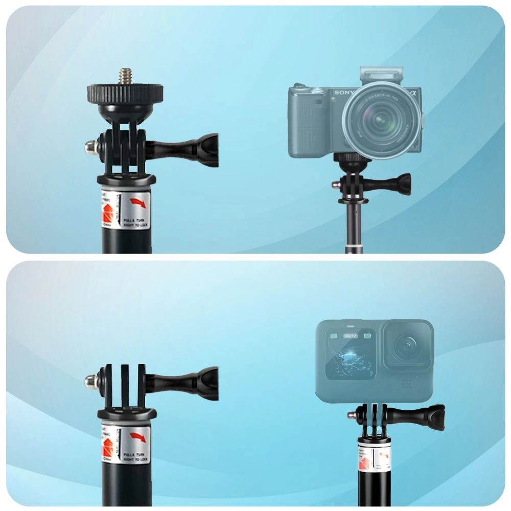 Tech-Protect GA100 Monopad & Selfie Stick for GoPro / DJI - Blackeng