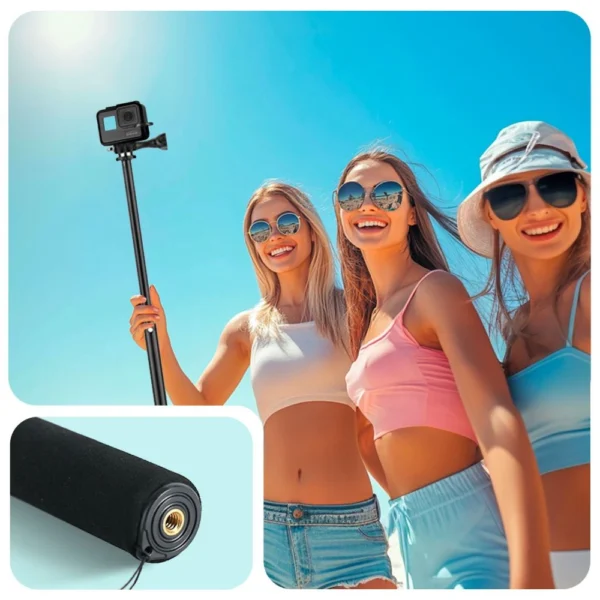 Tech-Protect GA100 Monopad & Selfie Stick for GoPro / DJI - Blackeng