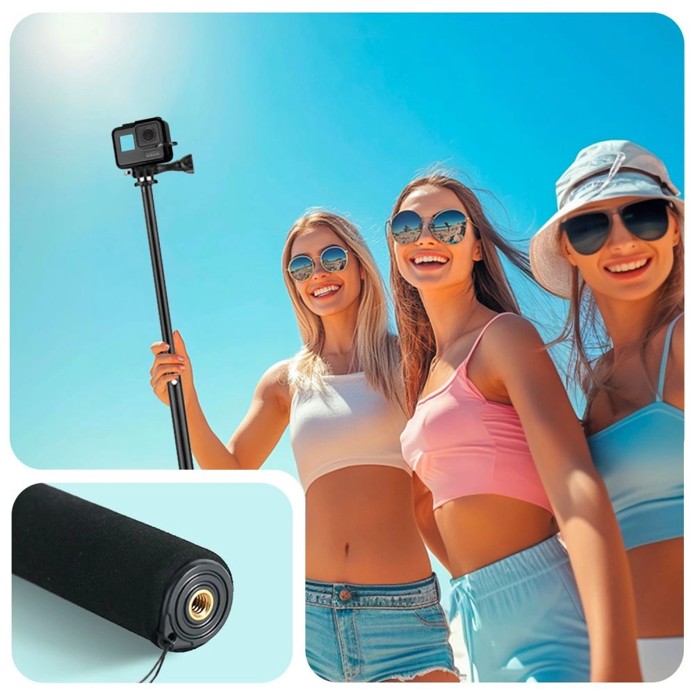 Tech-Protect GA100 Monopad & Selfie Stick for GoPro / DJI - Blackeng