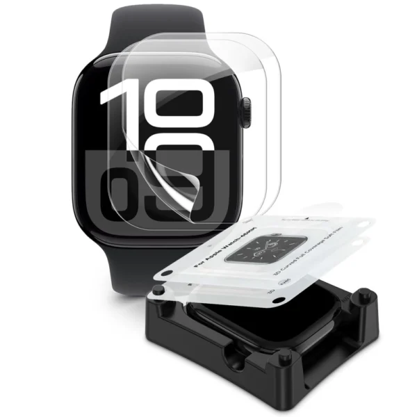Tech-Protect Supreme Hydrogel Film Set 2-pack for Apple Watch 10 42 mm - transparenteng