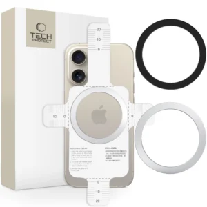Tech-Protect MMP-110 2in1 Magnetic Ring with MagSafe - Silver-Blackeng