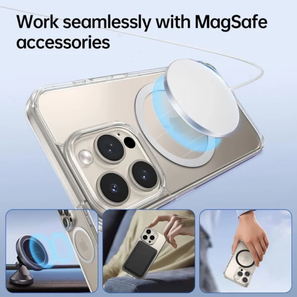 Tech-Protect MMP-110 2in1 Magnetic Ring with MagSafe - Silver-Blackeng