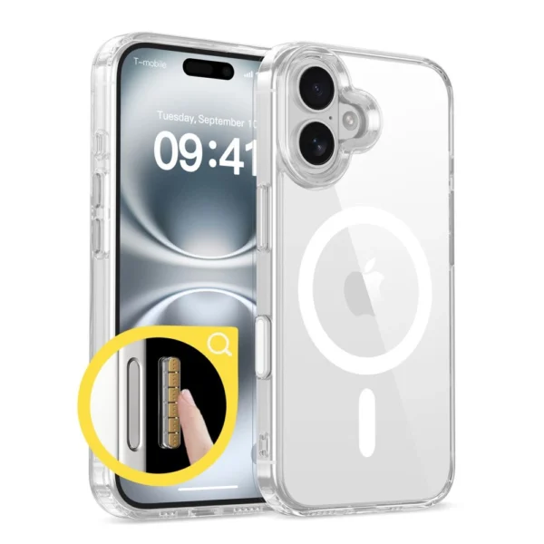 Tech-Protect Flexair Hybrid CC Magsafe iPhone 16 Case - Cleareng