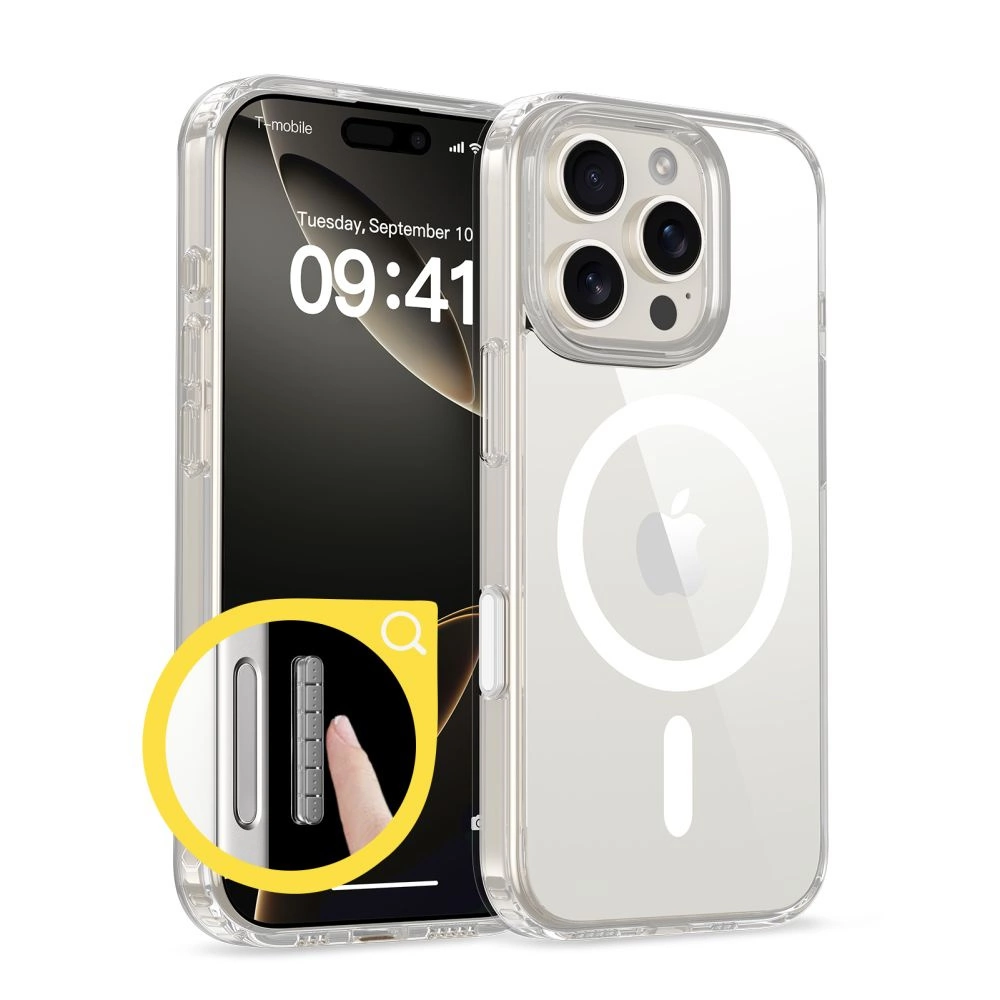 Tech-Protect Flexair Hybrid CC Magsafe iPhone 16 Pro Case - Cleareng