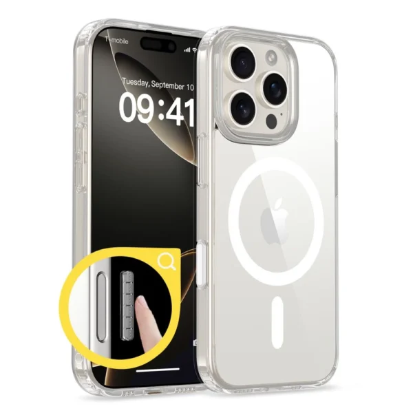 Tech-Protect Flexair Hybrid CC Magsafe iPhone 16 Pro Max Case - Cleareng