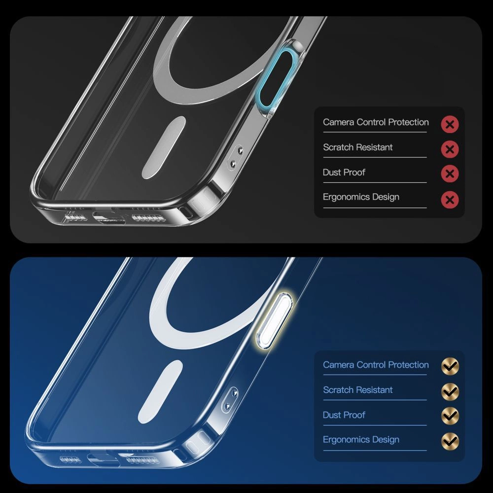 Tech-Protect Flexair Hybrid CC Magsafe iPhone 16 Pro Max Case - Cleareng