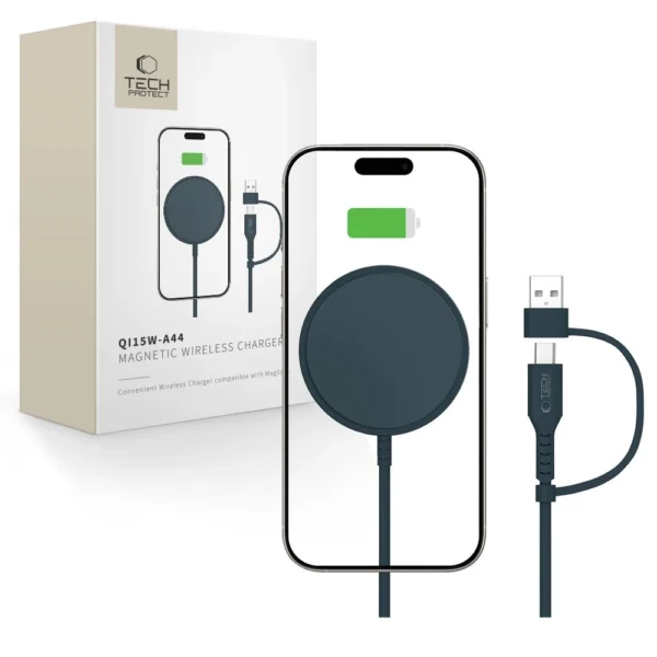 Tech-Protect QI15W-A44 Magnetic Wireless Charger with MagSafe - Blueeng