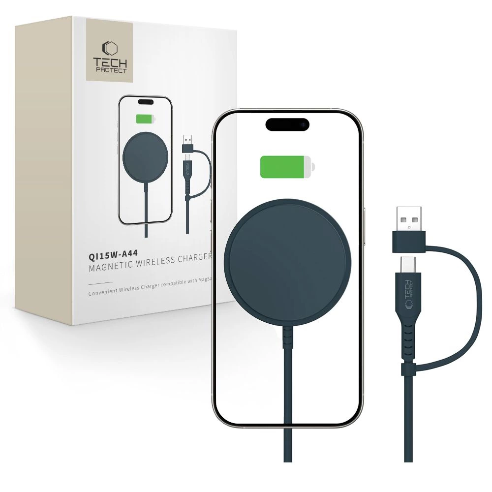 Tech-Protect QI15W-A44 Magnetic Wireless Charger with MagSafe - Blueeng
