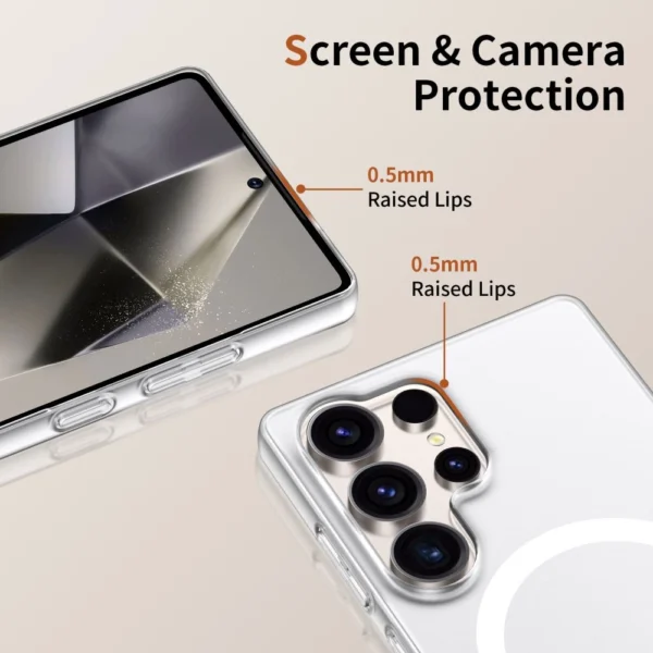 Tech-Protect MagSlim MagSafe Case for Samsung Galaxy S25 Ultra - Cleareng