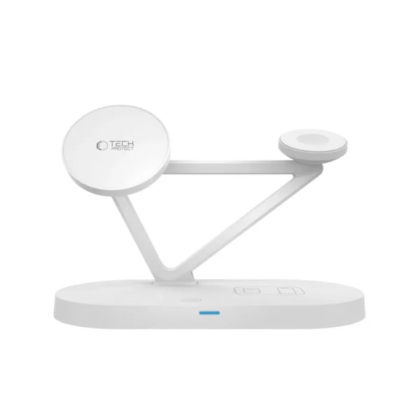 Tech-Protect QI15W-A41 3in1 Wireless Charger with MagSafe for Apple Devices - Whiteeng