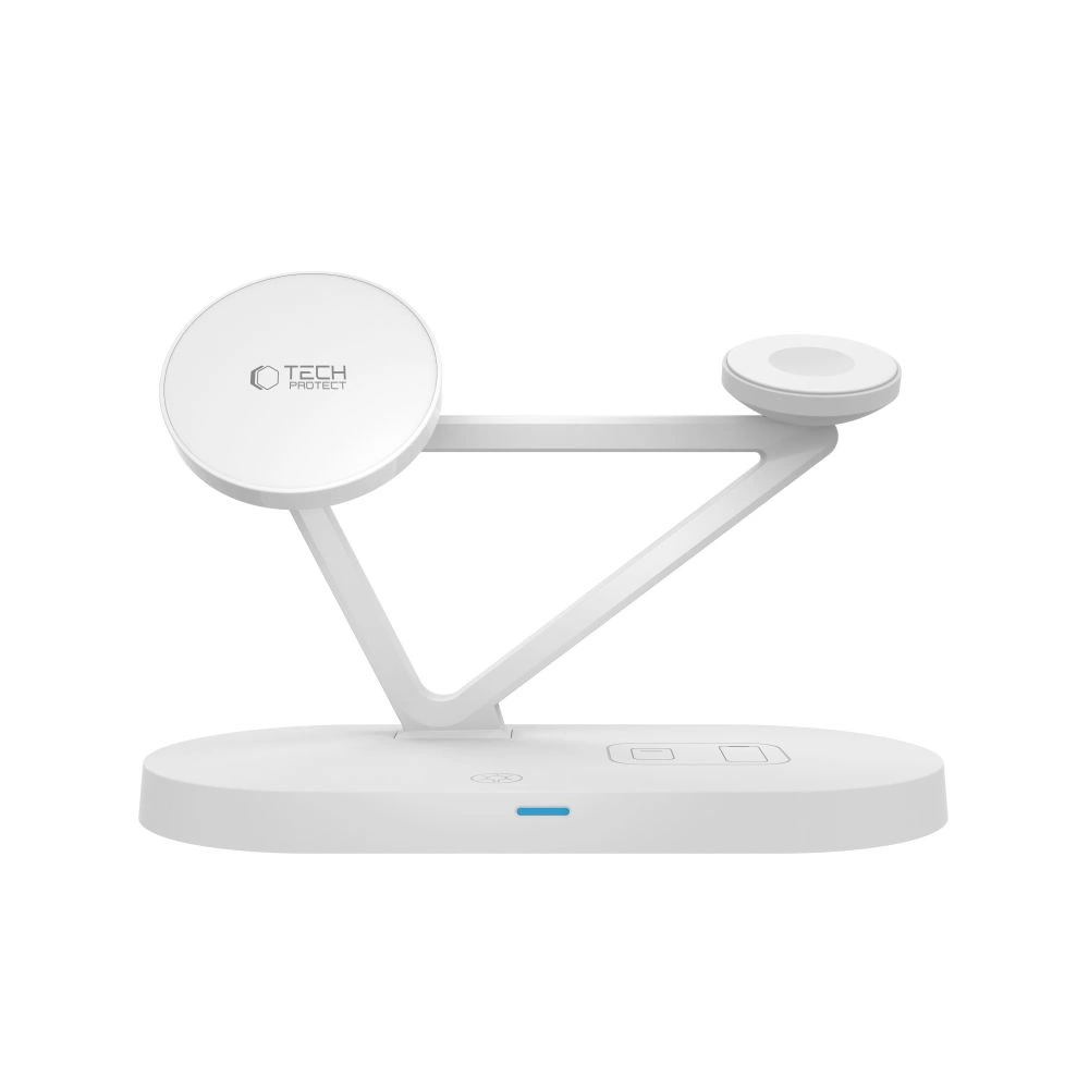 Tech-Protect QI15W-A41 3in1 Wireless Charger with MagSafe for Apple Devices - Whiteeng