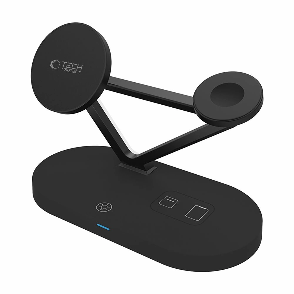 Tech-Protect QI15W-A41 3in1 Wireless Charger with MagSafe for Apple Devices - Blackeng