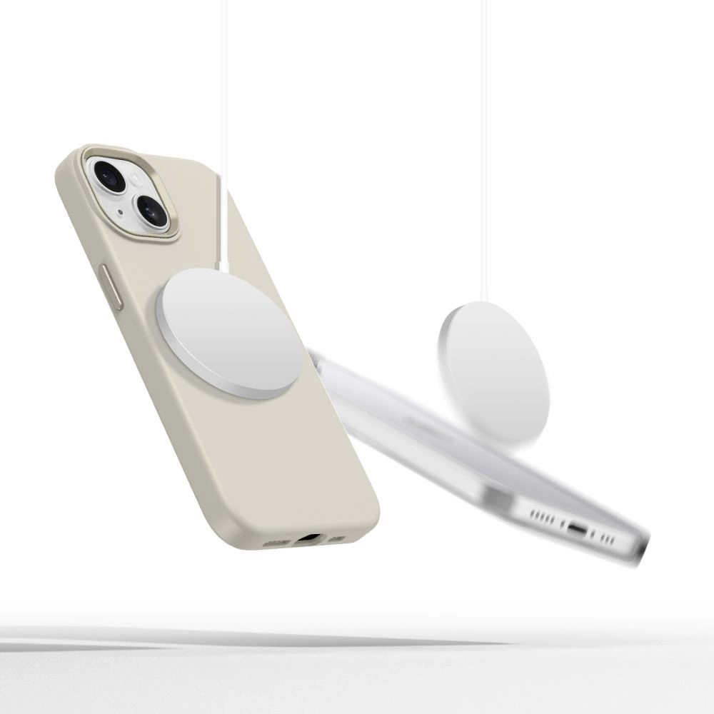 Tech-Protect Silicone PU Case MagSafe for iPhone 14 - Beigeeng
