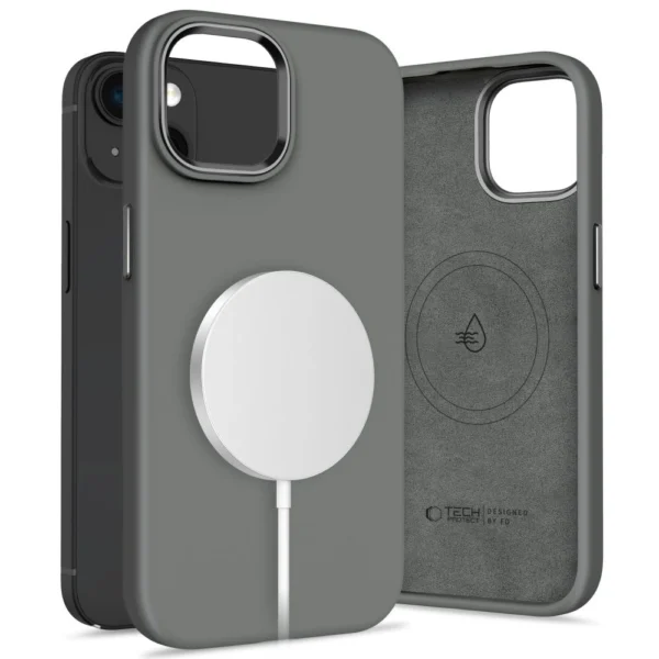 Tech-Protect Silicone PU Case MagSafe for iPhone 14 - Grayeng