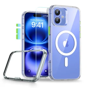 ESR Classic Pro Set Halolock MagSafe iPhone 16 Case - Cleareng