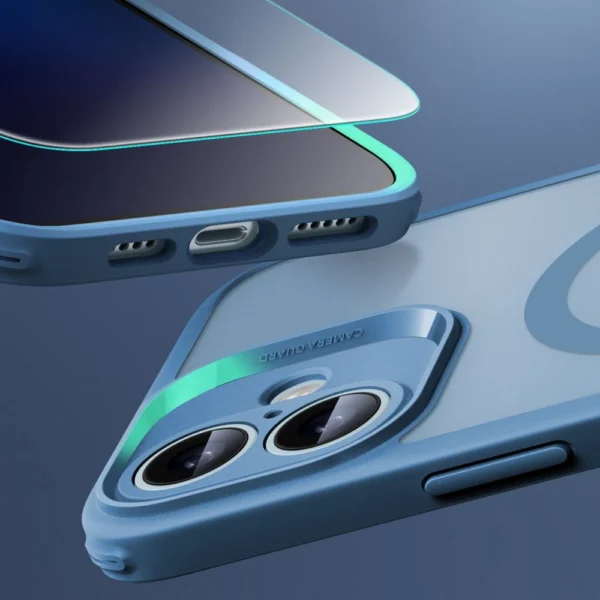 ESR Classic Pro Set Halolock MagSafe case for iPhone 16 - blueeng