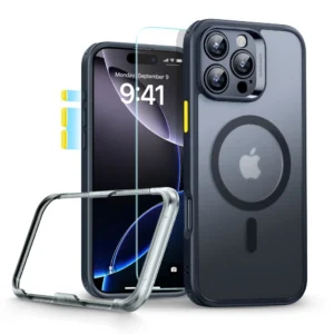 ESR Classic Pro Set Halolock MagSafe case for iPhone 16 Pro - blackeng