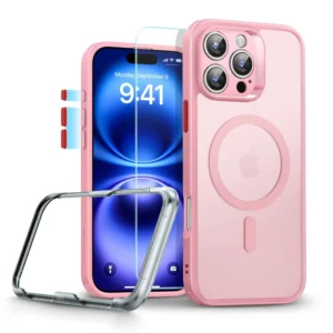 ESR Classic Pro Set Halolock MagSafe Case for iPhone 16 Pro Max - Pinkeng