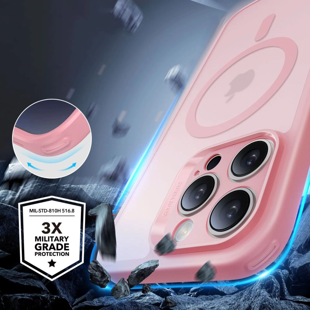 ESR Classic Pro Set Halolock MagSafe Case for iPhone 16 Pro Max - Pinkeng