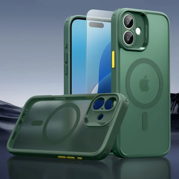 ESR Classic Pro Set Halolock MagSafe iPhone 16 Case - Greeneng