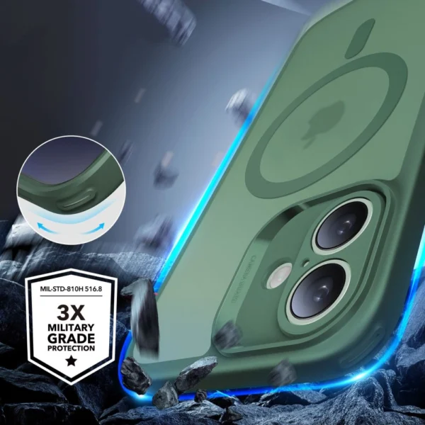 ESR Classic Pro Set Halolock MagSafe iPhone 16 Case - Greeneng